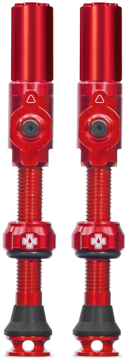 Muc-off zawór bezdętkowy big bore hybrydowy duży czerwony automatyczny zawór schrã¤der 45mm
