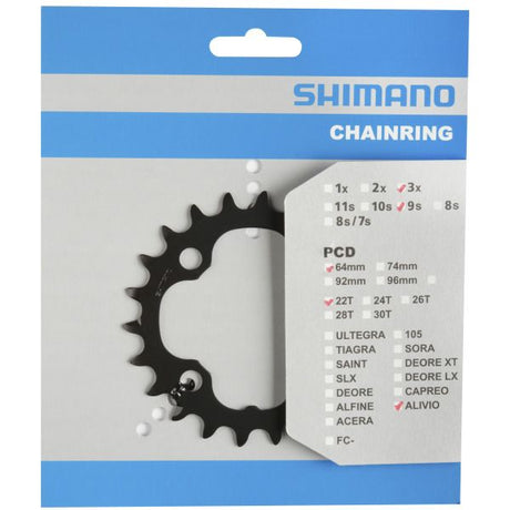 Łańcuch Shimano Top 22T Deore FC-M590 Black