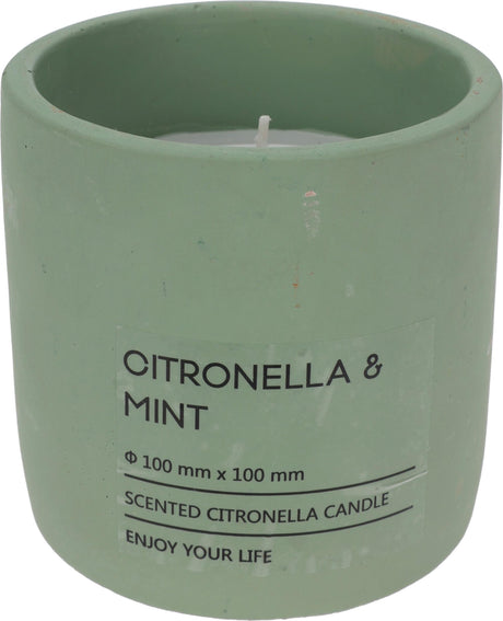 Pro ogrodowa świeca cytronelowa w doniczce 10cm zielona