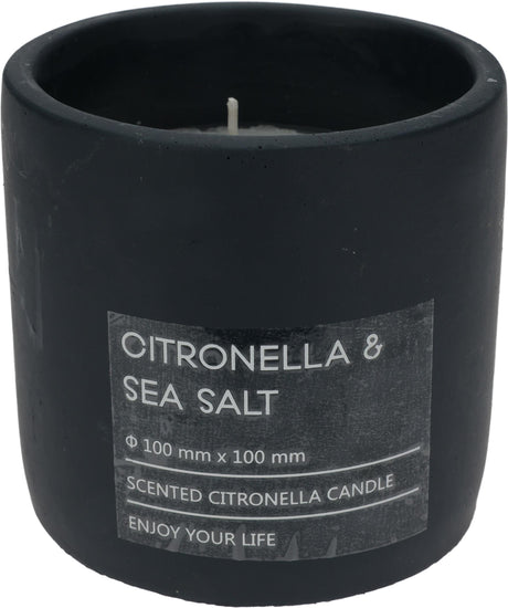 Pro ogrodowa świeca cytronella w doniczce 10cm antracyt