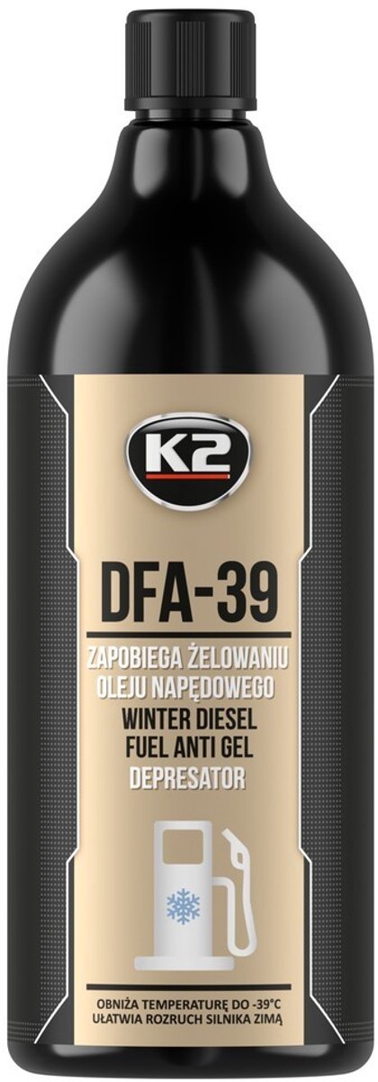 K2 dfa-39 - 1l - dodatek do paliwa - płyn niezamarzający do silników Diesla - antykoagulant do silników Diesla