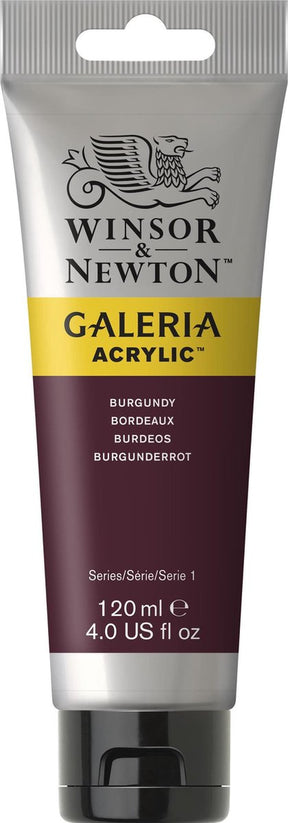 Winsor Newton Galeria akryl 120ml bordowy