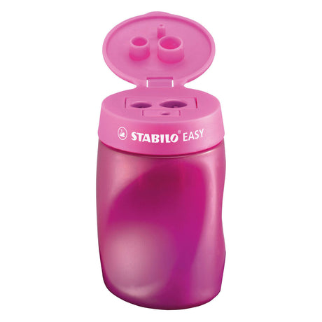 Stabilo EasySharpener - 3 na 1 ołówek ostrzejszy - prawy - różowy