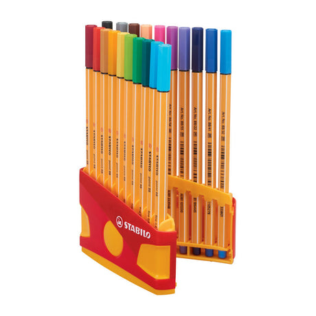 Stabilo point 88 - cienkopis - colorparade - zestaw 20 sztuk