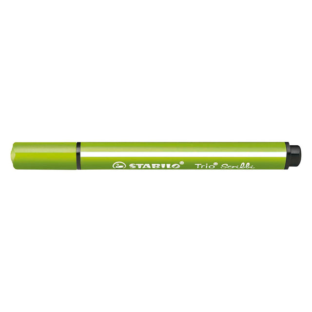 Stabilo Trio Scribbi - Felt -Tip Pen z SO -CALLED PUNKT - Light Green