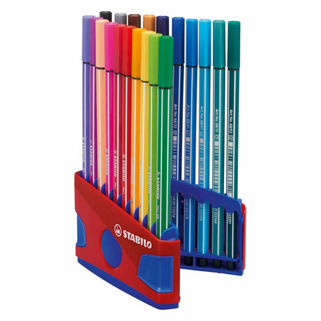 Stabilo pen 68 - pisak - colorparade - zestaw 20 sztuk - czerwony