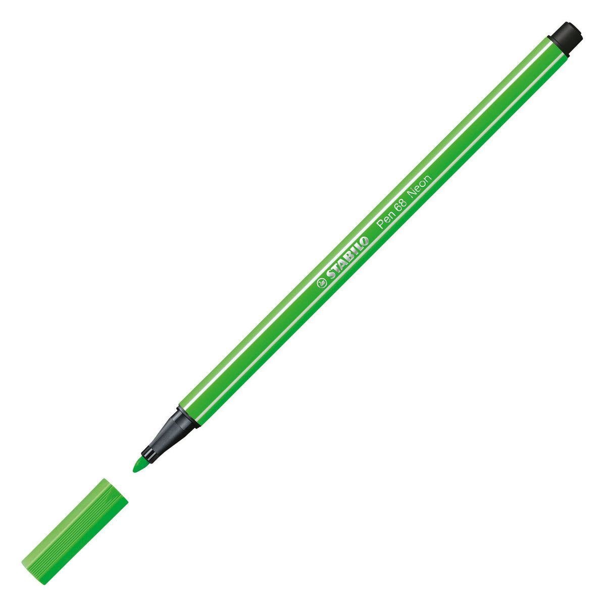 Stabilo pen 68 - flamaster - fluorescencyjny zielony (68 033)