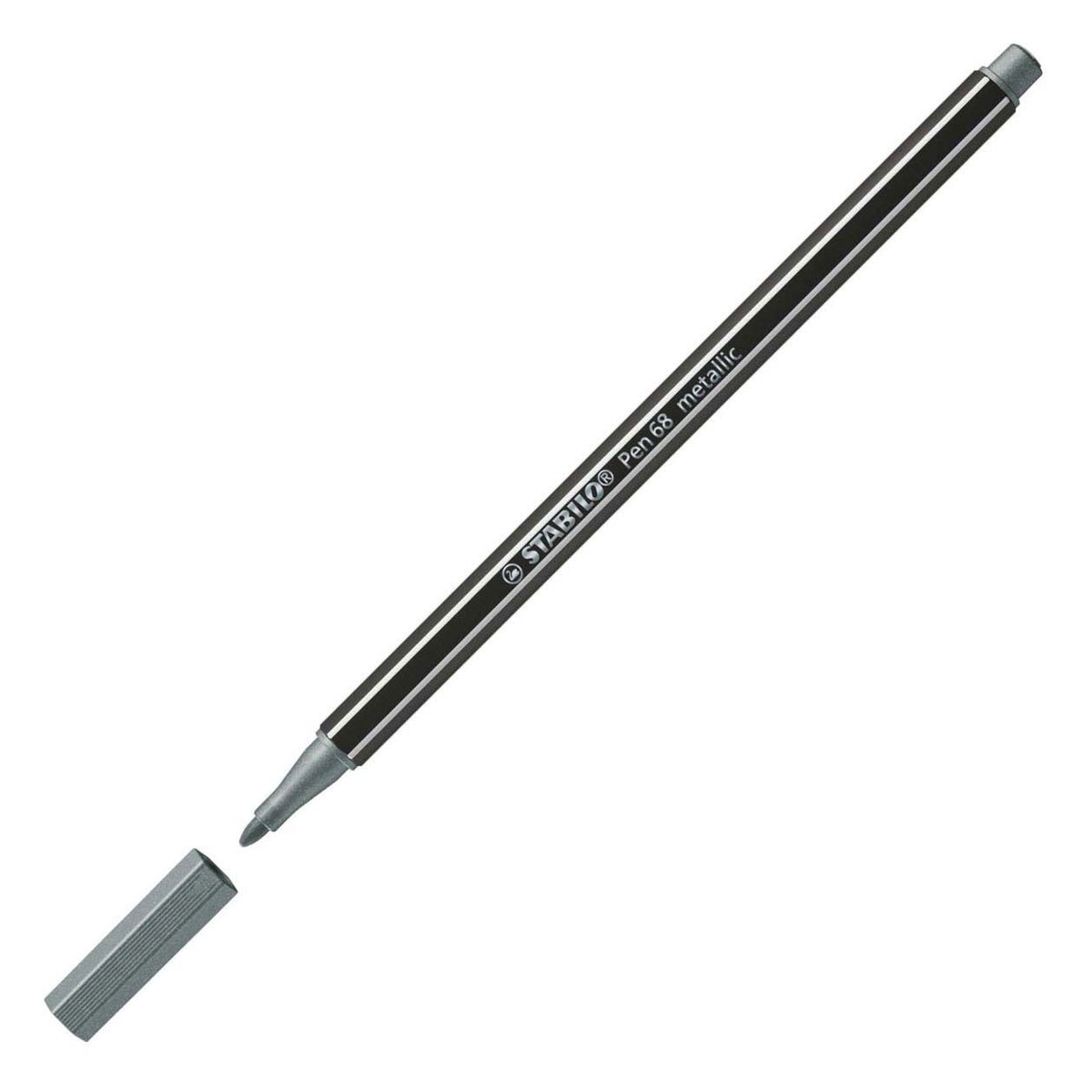 Pisak Stabilo pen 68 metaliczny flamaster - srebrny (68 805)