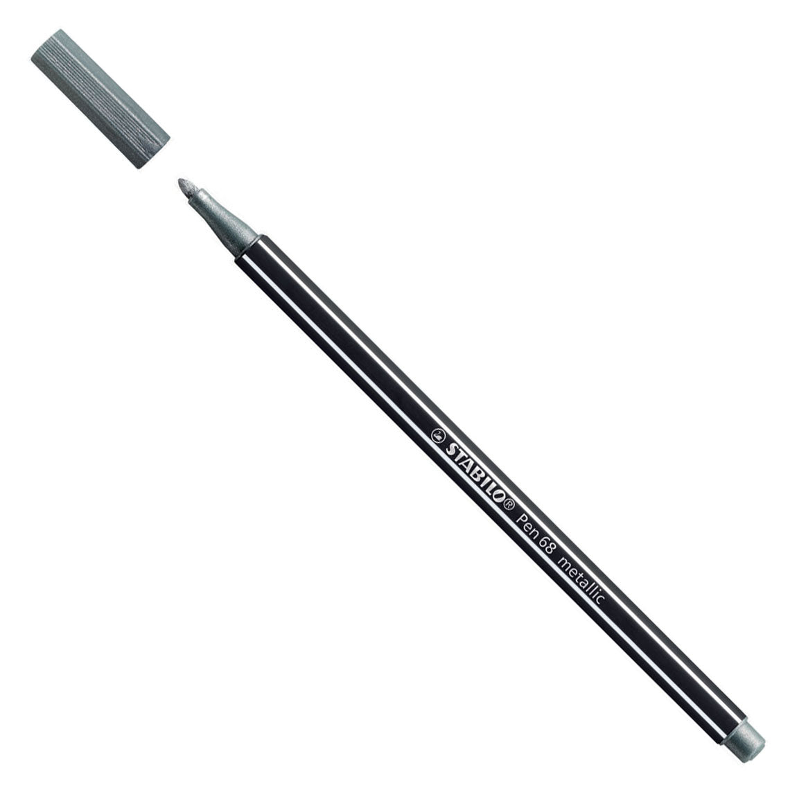 Pisak Stabilo pen 68 metaliczny flamaster - srebrny (68 805)