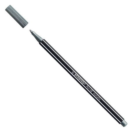 Pisak Stabilo pen 68 metaliczny flamaster - srebrny (68 805)