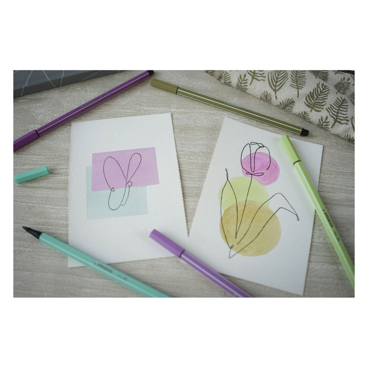 Stabilo pen 68 - flamaster - papaja (68 85)