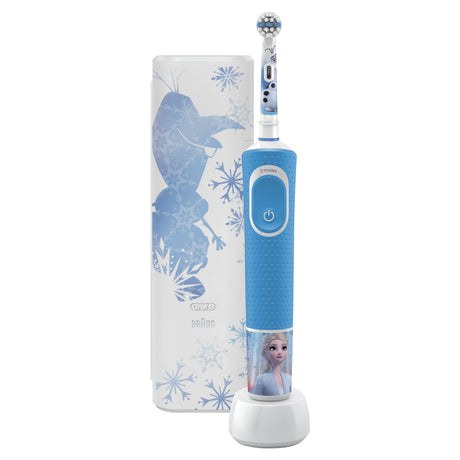Elektryczna szczoteczka do zębów Oral-b Disney Frost 2, niebiesko-biała