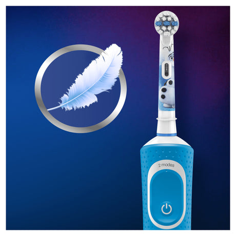 Elektryczna szczoteczka do zębów Oral-b Disney Frost 2, niebiesko-biała