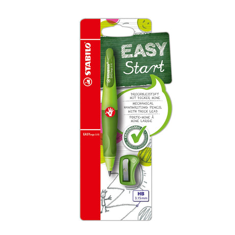 Stabilo Easyergo 3.15 - ergonomiczny ołówek automatyczny - dla praworęcznych - zielony