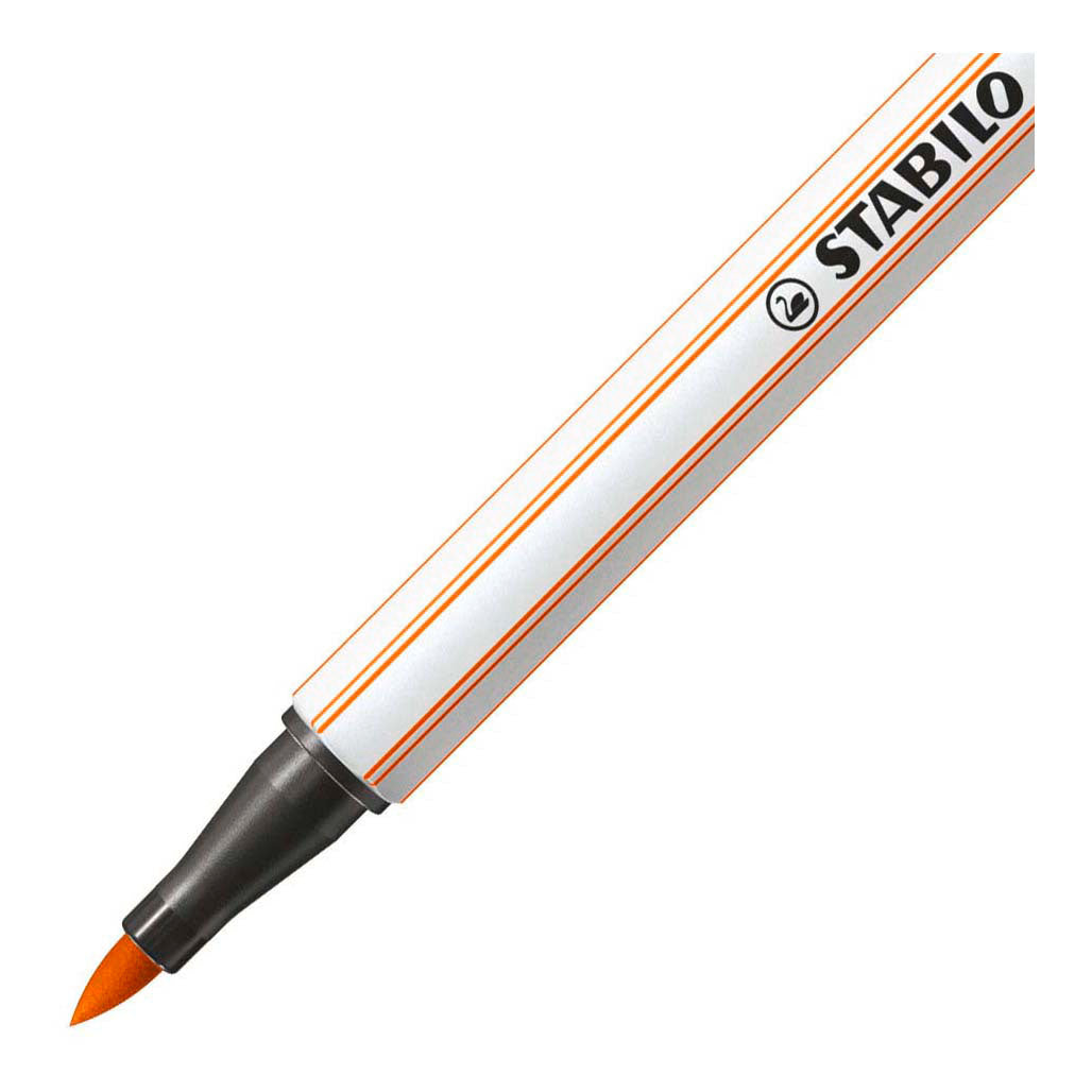 Stabilo pen 68 pędzel - flamaster - blady cynobr (30)
