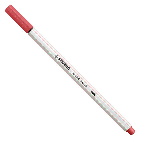 Stabilo pen 68 pędzelek - flamaster - rdzawy czerwony (47)