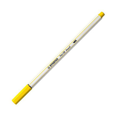 Stabilo pen 68 pędzelek - flamaster - żółty (44)