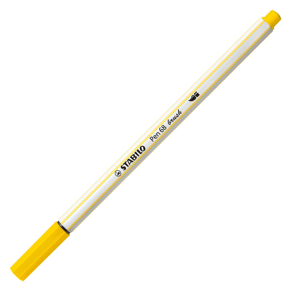 Stabilo pen 68 pędzel - flamaster - cytrynowożółty (24)