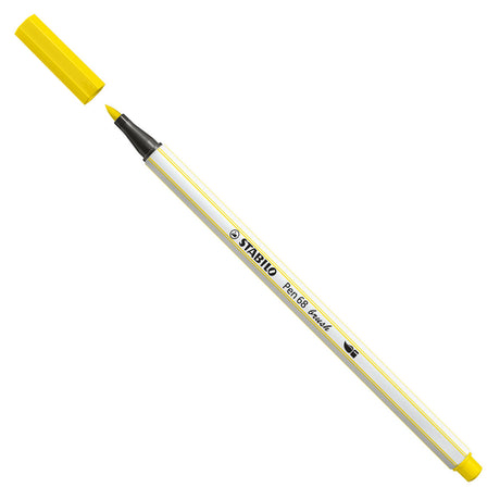 Stabilo pen 68 pędzel - flamaster - cytrynowożółty (24)