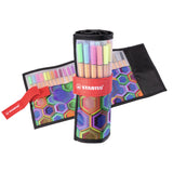 Stabilo point 88 - cienkopis 0,4 mm - zestaw wałków - arty - etui z 25 kolorami