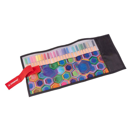 Stabilo point 88 - cienkopis 0,4 mm - zestaw wałków - arty - etui z 25 kolorami