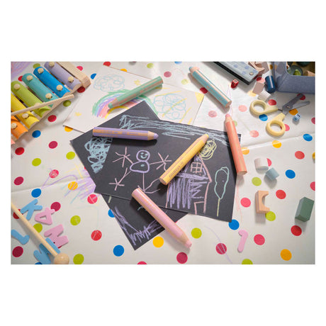 Stabilo Woody 3 w 1 pastel - kredki wielofunkcyjne - etui z temperówką w 6 kolorach
