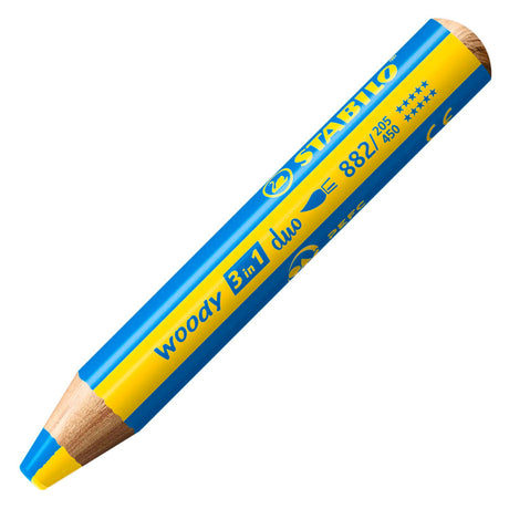 Stabilo Woody 3 w 1 duet - kredki wielofunkcyjne - etui z temperówką w 5 kolorach