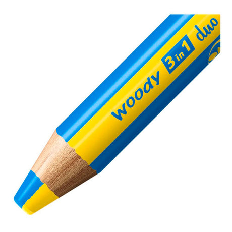Stabilo Woody 3 w 1 duet - kredki wielofunkcyjne - etui z temperówką w 6 kolorach