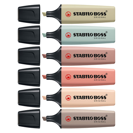 Stabilo Boss Original - rozświetlacz - zestaw 6 sztuk - naturecolors