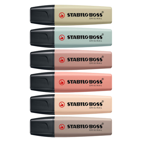 Stabilo Boss Original - rozświetlacz - zestaw 6 sztuk - naturecolors