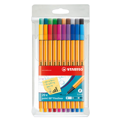 Cienkopisy Stabilo point 88 w etui - 20 szt.