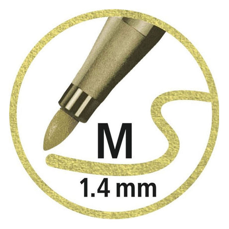 Stabilo pen 68 pisaków metalicznych w metalowym pudełku - 8 szt.