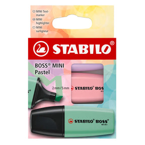 Mini pastelowe zakreślacze Stabilo Boss - 3 szt.