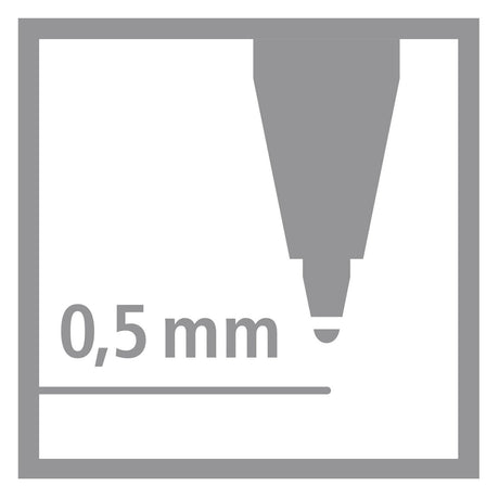 Stabilo worker+ kolorowy - pióro kulkowe 0,5 mm - czarny, niebieski, zielony czerwony - etui z 4 kolorami