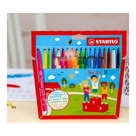 Flamastry Stabilo trio a-z - 18 szt.