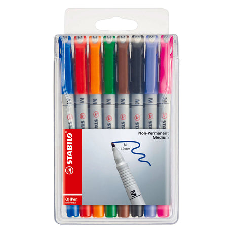 Marker ścieralny Stabilo ohpen średni w etui - 8 szt.