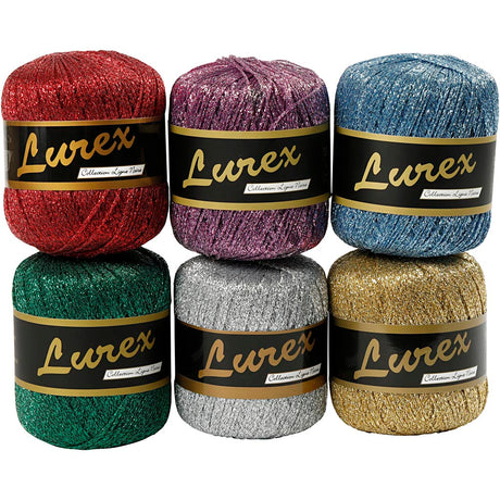 Firma Creativ https: www.cchobby.nl lurex-glitter-yarn-l-160-m-diverse-colors-6x25-gr-1-doos