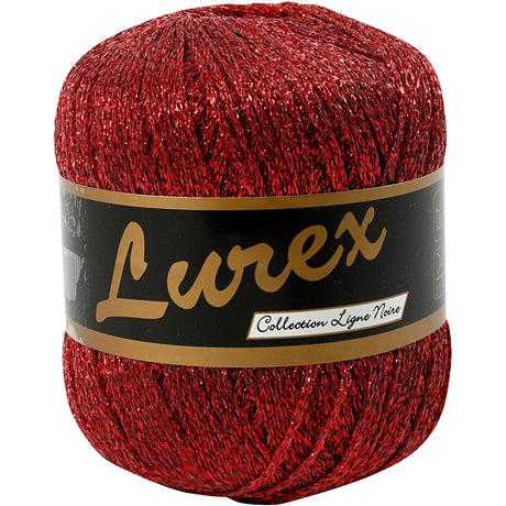 Creativ Company Lurex Glitter przędza czerwona, 160m