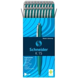 Przybory do pisania Schneider Długopis schneider - k15 - zielony - 20 sztuk - s-3084-20