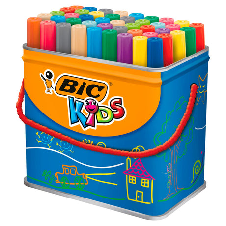 Flamaster Bic kids visacolor xl ecolutions 48 pisaków w metalowym pudełku