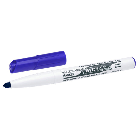 Markery do tablic suchościeralnych Bic velleda z etui - różne kolory - 8 sztuk