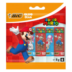 Klej w sztyfcie Bic Super Mario, 6 szt.
