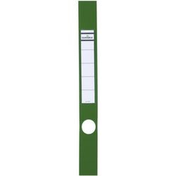 Etykiety na grzbiecie trwałe 60x390mm zielone 10 sztuk
