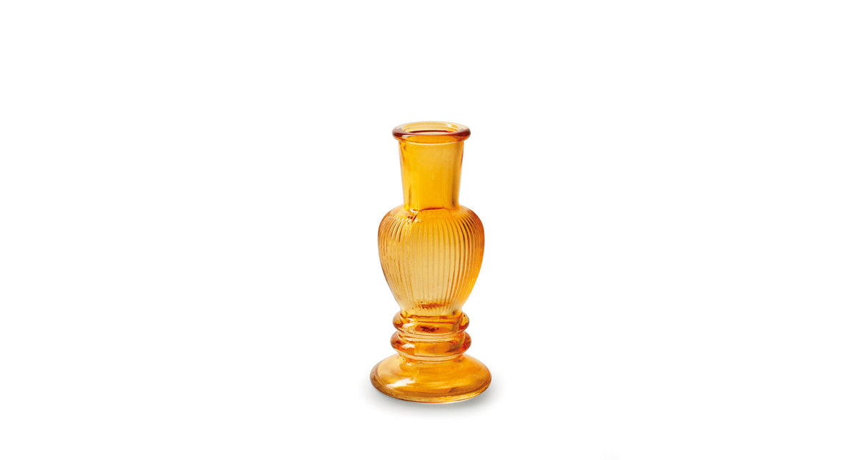 Kandelaar vaasje 'liselot' oranje h12 d5,5 cm
