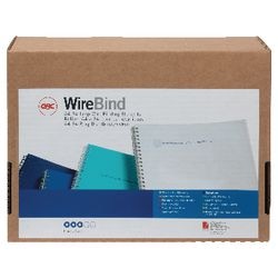 Oprawa drutowa Gbc - 9,5 mm - 125 arkuszy - kolor srebrny - 100 szt.