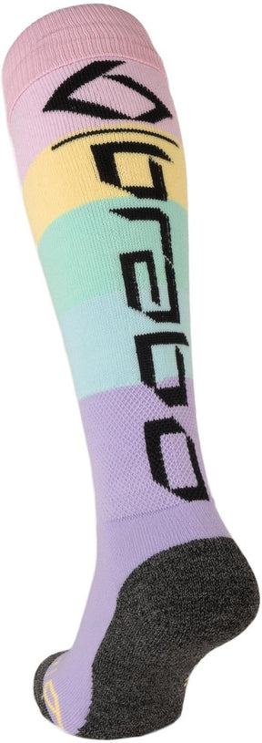 Brabo bc8690b socks full rainbow pastel unisex sportsokken - pastel 36-40