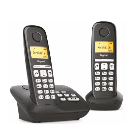 Telefon Gigaset al385a duo + automatyczna sekretarka czarny