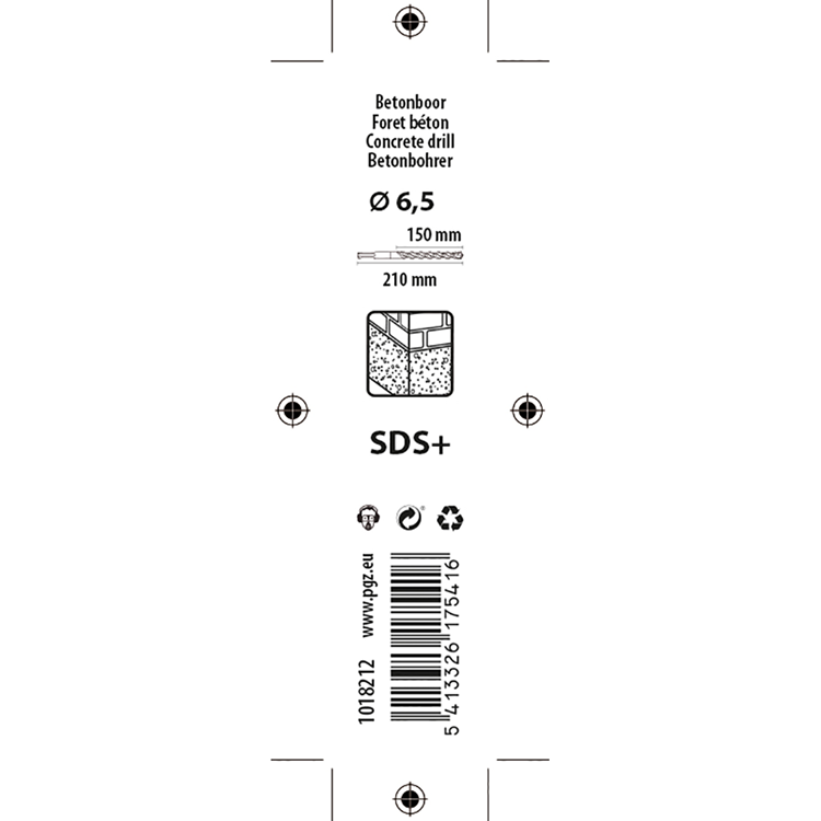 Mack 1018212 - wiertarka udarowa sds+ 6,5x210 | 2 szt