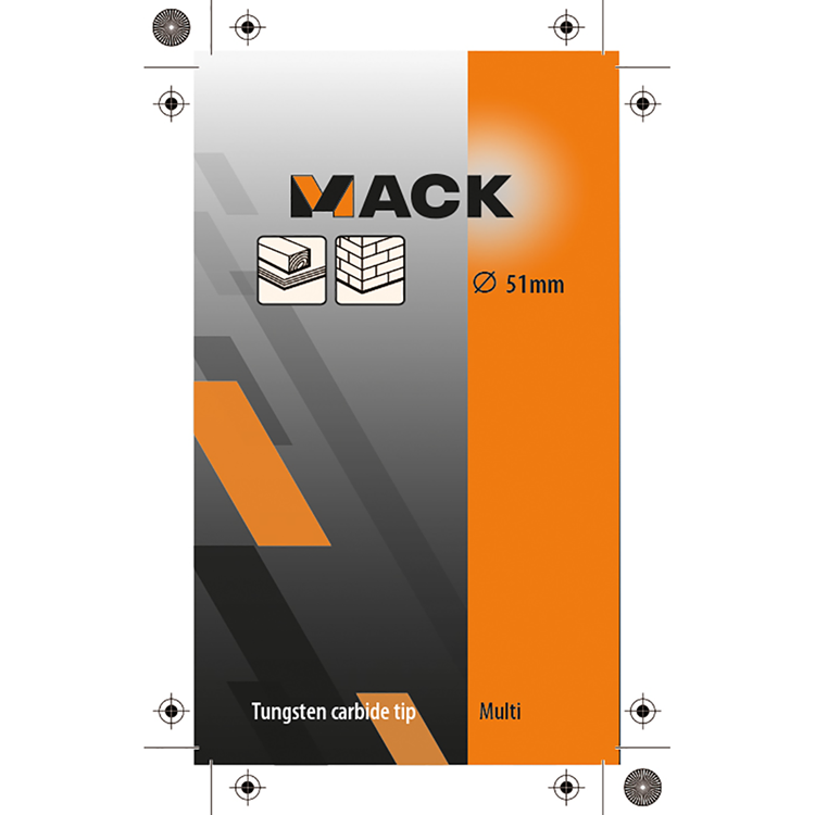 Mack 1018346 - otwornica multi TCT 51mm | 1 szt