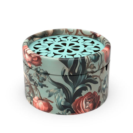 Rondo muziekje: flowers 03. (candle in t | 2 stuks